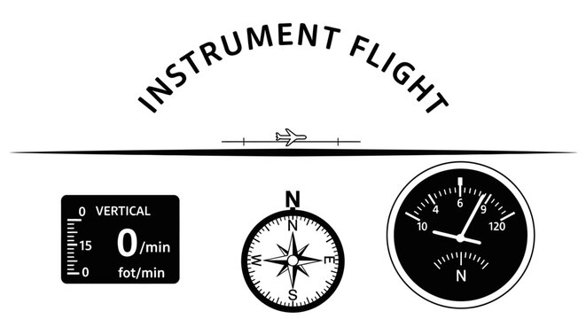 Instrument Flight Concept - Minimalist Aircraft Instrument Panel