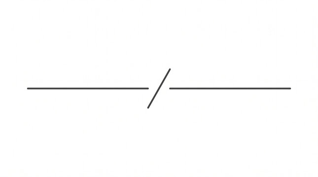 Simple, geometric line, division symbol, separator, abstract background element