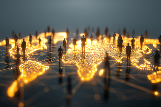 Global communication network concept. Worldwide business. Human resources