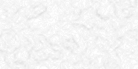 Abstract topographic map Intricate Line Patterns in light gray with thin contour lines and subtle shading effects. © MDRobin