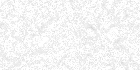 Abstract topographic map Intricate Line Patterns in light gray with thin contour lines and subtle shading effects. © MDRobin