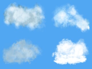 Obraz premium blue sky with set of clouds 