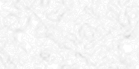 Abstract Topographic Minimal Contour Map Line  Seamless Pattern Geographic Topography Line  Design. © MDRobin