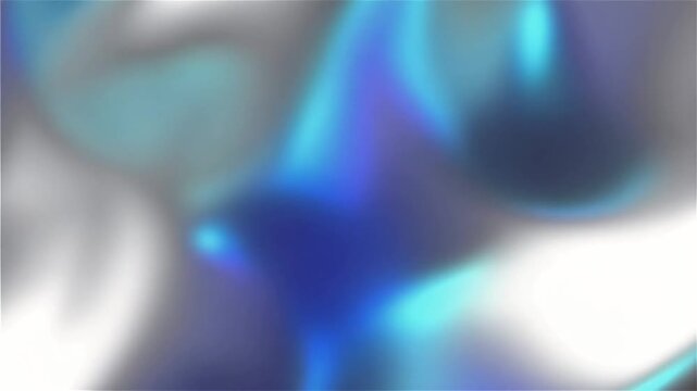 Smooth animated gradient transitioning from metallic silver to holographic iridescent tones.