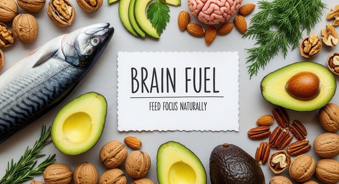 Brain Fuel: Healthy Foods for Focus and Memory - Fish, Avocado, Nuts