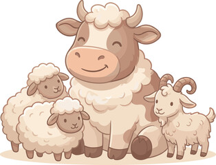 Obraz premium Eid Al Adha Illustration