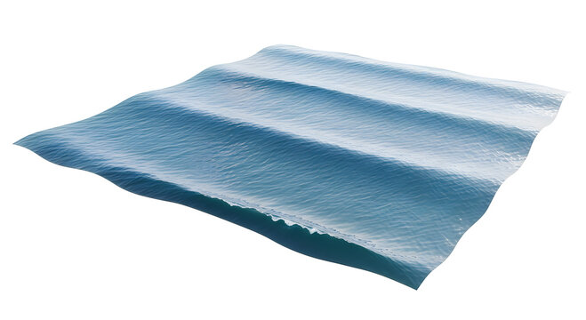 Blue plastic corrugated sheeting material