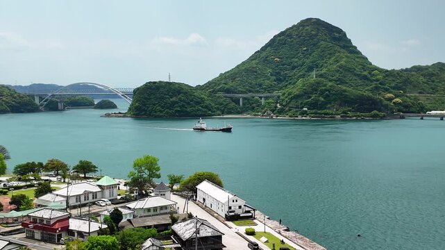 春の三角西港
