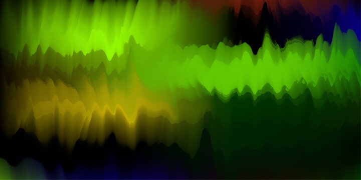 vibrant sound wave equalizer with neon glow vector illustration