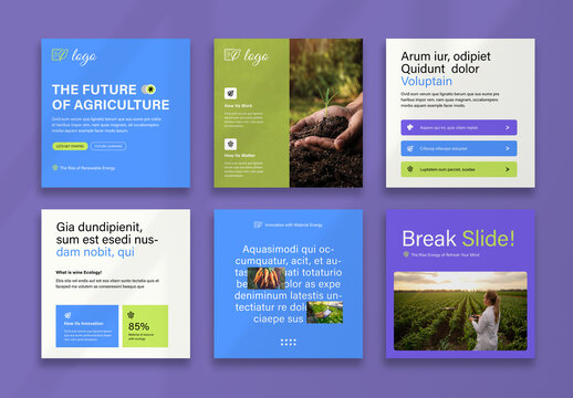 Agriculture Social Media Layout