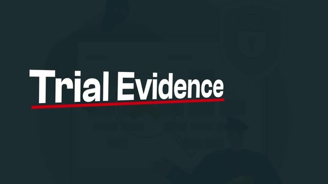 Trial Evidence: A strong, clear visual representation of trial evidence, perfect for legal, judicial, and law-related content. Emphasizing the importance of documented proof and courtroom strategy.