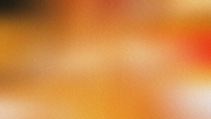 Fototapeta premium A vibrant abstract composition featuring smooth gradients of warm orange and yellow hues with a subtle grainy digital texture applied