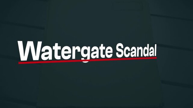 Watergate Scandal: A stark depiction of the historical Watergate scandal, where truth was sought amid the shadows.