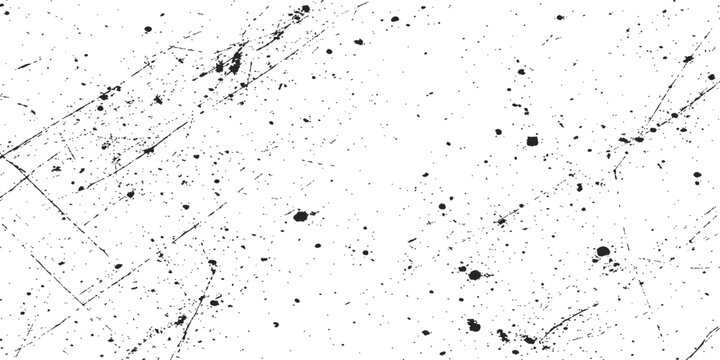 Black speck scratch texture: abstract distressed background with scattered ink dots, rough scratches and subtle grunge surface details