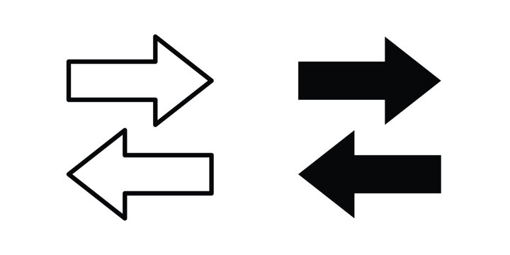 Transfer icon Illustration vector set, glyph and line icons
