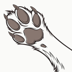 Brown cat paw print ©  Stock Gallery
