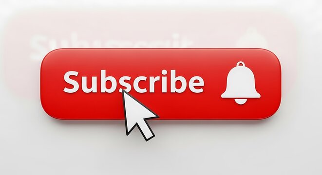 Subscribe button with bell icon and cursor, encouraging viewers to subscribe and enable notifications for updates.
