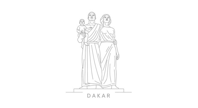 Monument De La Renaissance Africaine Dakar