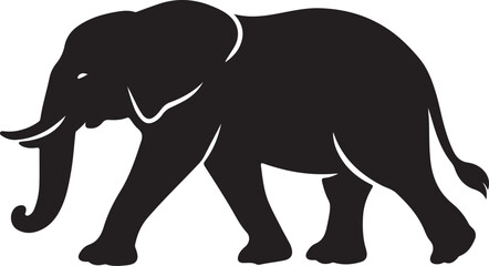 Obraz premium Elephant silhouette