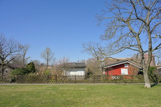 Schrebergarten, Kleingarten, Gartengemeinschaft Papestra&szlig;e, Tempelhof, Berlin, Deutschland
