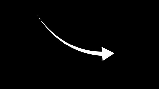 Abstract arrow business graph icon animation background-4k background animation