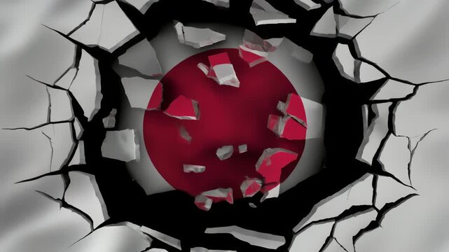 砕けた日の丸が映す経済分断と格差社会の象徴