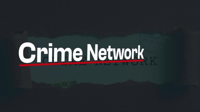 Crime Network Logo: An eye-catching logo, boldly presents the words Crime Network, with a strong visual impact for a network about crime.