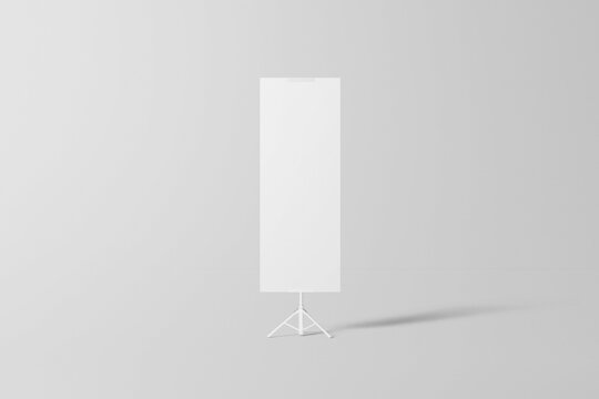 Tripod banner front view mockup
