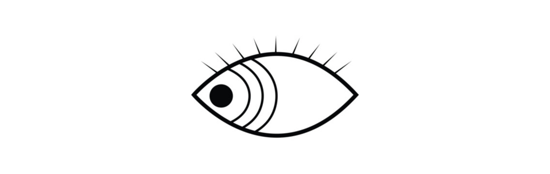Eyes related line icons.