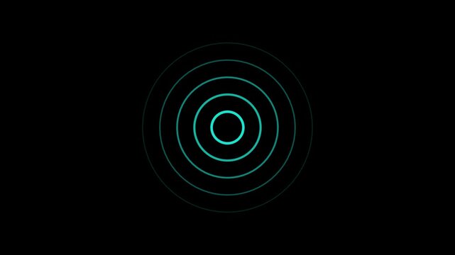 A radio waves background animation on background .