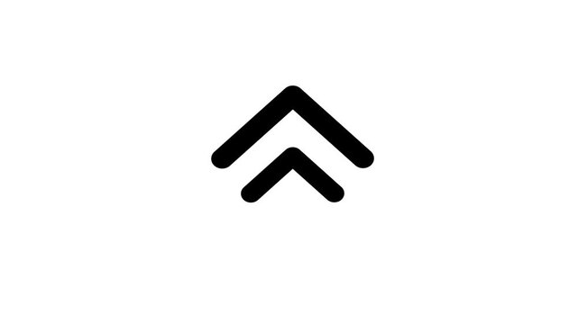 Arrow icon animation on the background .arrow concept..