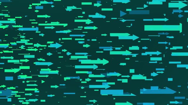A business arrow down to up animation 4k.
