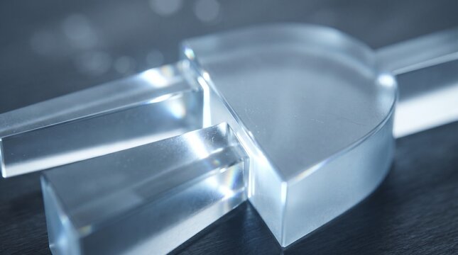 Glass, transparent, acrylic, prism, optical, elements, laboratory, equipment