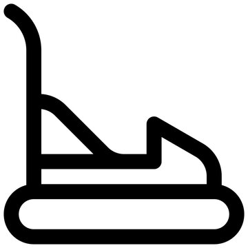 Amusement park. Editable stroke vector icon.