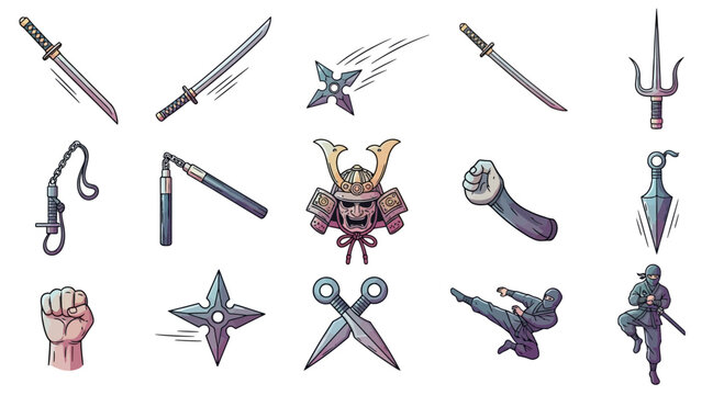 Samurai Warrior, Ninja Weapons, Martial Arts Gear, Japanese Culture Icons