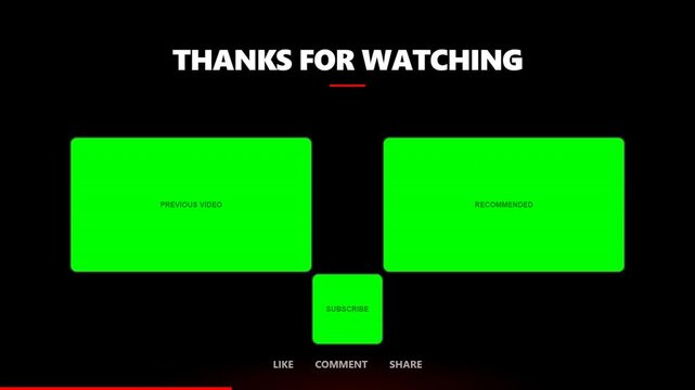 Thanks For Watching Text Overlay