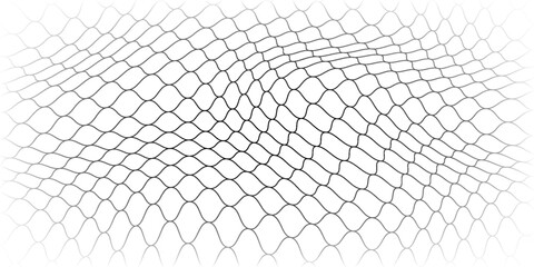 Mesh texture for fishing nets. Grunge pattern for sportswear or soccer goal, volleyball net, basketball hoop, hockey, athletics. Grunge background © Muaffa