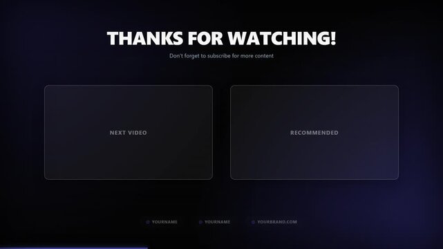 Thanks For Watching Text Overlay