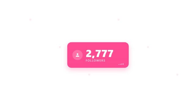 Social Media Follower Counter Animation