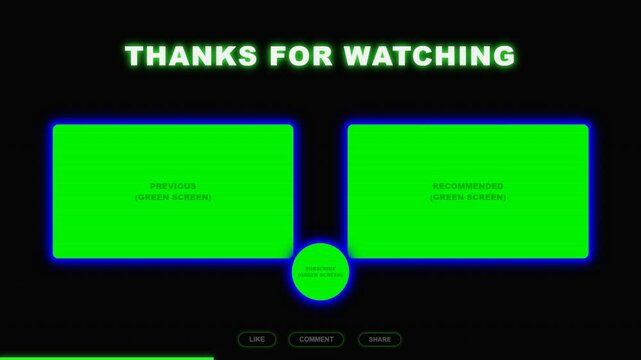 Thanks For Watching Text Overlay