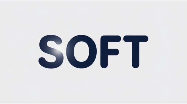 SOFT Logo Design, Brand Identity, Corporate Branding, Business Text Graphic