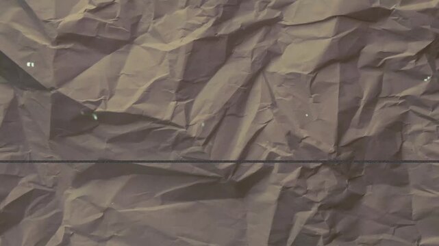 Wrinkled brown paper texture background animated background