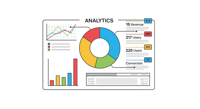 Analytics Dashboard with Charts and Graphs