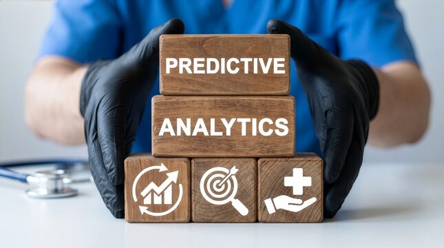 Health care concept of predictive analytics. Modern medical prediction analysis data New concept