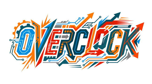 The overclock logo is displayed prominently in a graphic design