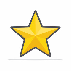 Obraz premium Golden Star Icon