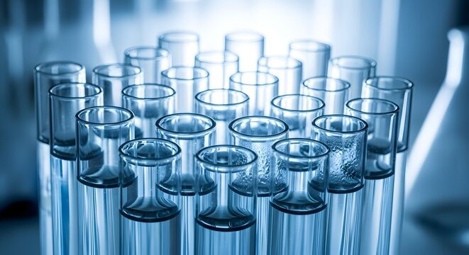 Collection of Scientific Test Tubes and Glassware Laboratory Equipment