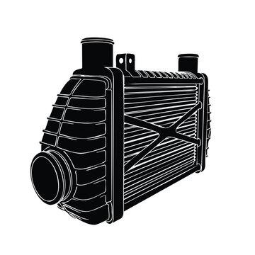 Turbocharger intercooler silhouette set bundle for vehicle performance.