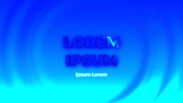 Elegant 3D Text Waves Motion Wide Title Animation