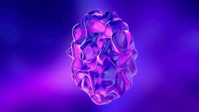 Elegant glowing violet plasma orb with shimmering metallic texture and dynamic wave motion for creative projects.